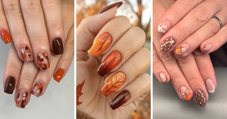 Need new nail art ideas for fall? This 2025 autumn nails roundup features chic brown fall nails, dark tones, and minimalist designs that are trending this season. Perfect inspiration for nail techs planning their fall lookbook! 💅 #FallNailColors #AutumnNailsInspiration #TrendyNails