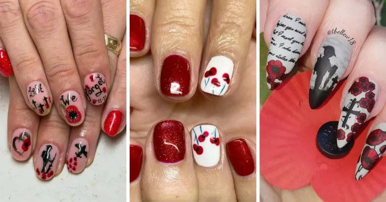 Help your clients honor the fallen on November 11 with style and sensitivity. These Remembrance Day nail art ideas feature elegant poppy designs and thoughtful details for meaningful salon sets.