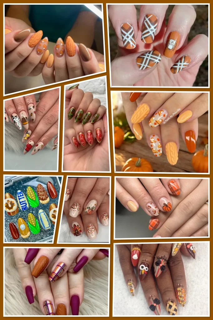 Thanksgiving Nails 2025 – Fall Nail Designs Your Clients Will Love 🦃Get inspired with fall season nails that are trending for Thanksgiving 2025. From textured knits and pumpkins to playful turkey designs, these November nails ideas are perfect for nail techs planning their fall lineup. 🍂