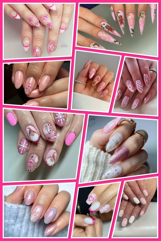 Get inspired with pink Xmas nails that are trending for 2025! From glittery pink New Year’s nails to frosted pink holiday nails, these ideas are perfect for your winter nail menu. 🎀✨